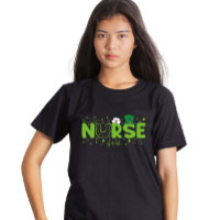 Enfermera irlandesa estetoscopio bata día de San P