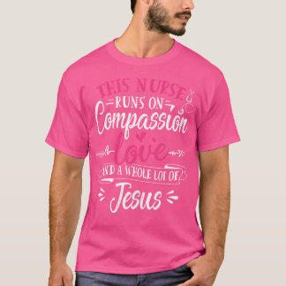 Camiseta Enfermera Jesús Cita Compasión Amor Jesús Cristian