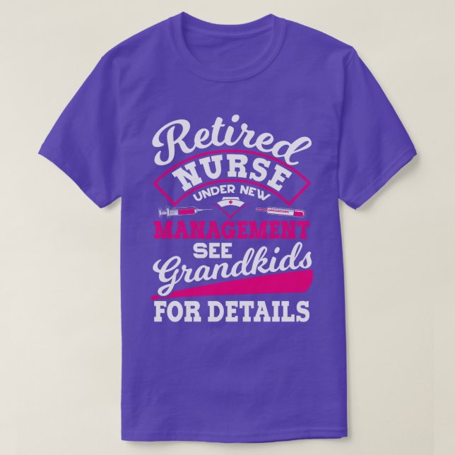 Camiseta Enfermera jubilada (Diseño del anverso)
