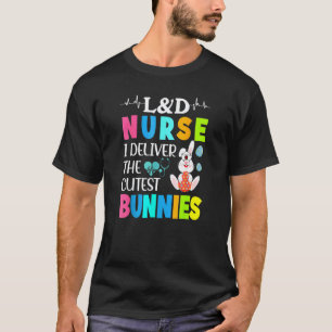 Camiseta enfermera L D entrego los conejitos más lindos fel