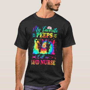 Camiseta Enfermera L&d Tie Dye Enfermera Favorita Pascua