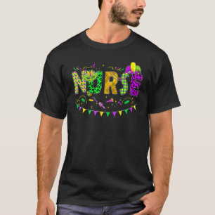 Camiseta Enfermera Mardi Gras Leopardo New Orleans Carnival