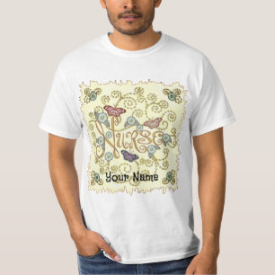 Camiseta enfermera mariposa