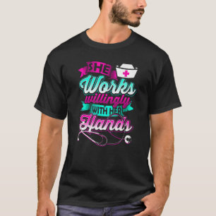 Camiseta ENFERMERA MÉDICA Cuidador médico Bonito