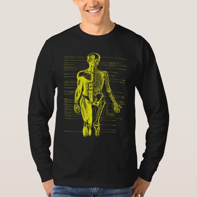 Camiseta Enfermera Médica de Anatomía Corporal Humana Amari (Anverso)