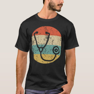 Camiseta Enfermera médica Estetoscopio retro vintage