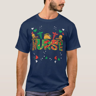 Camiseta Enfermera mexicana Cinco De Mayo Enfermeras Desnud