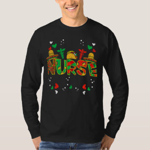 Camiseta Enfermera mexicana Taco Stethoscope Cinco De Mayo