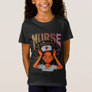 Camiseta Enfermera Mujer Negra Mágica Afro Melanin Reina de