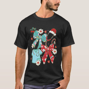 Camiseta Enfermera Navidad Enfermera Escolar Estetoscopio L