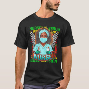 Camiseta Enfermera negra 2022 Afro Melanin Mon de historia 