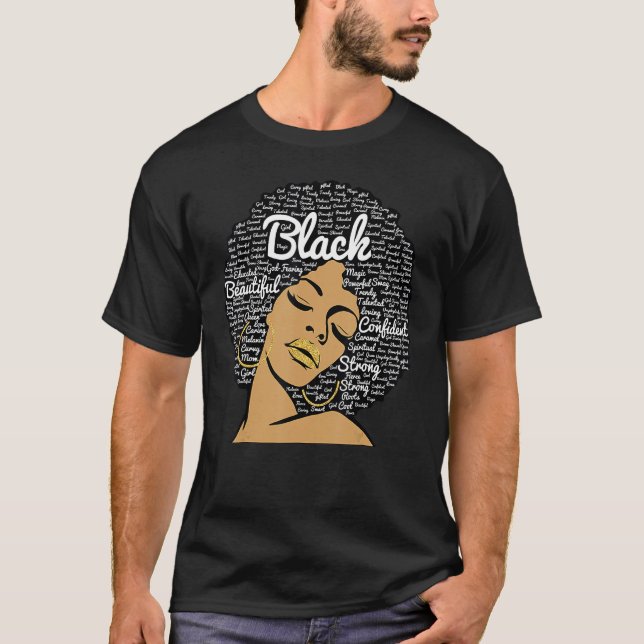 Camiseta Enfermera negra afroamericana melanina afroamerica (Anverso)