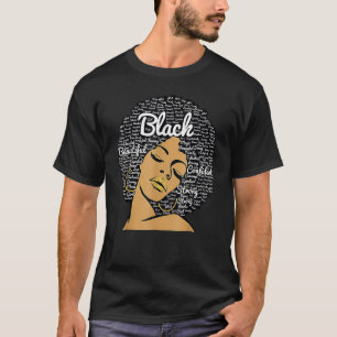 Camiseta Enfermera negra afroamericana melanina afroamerica