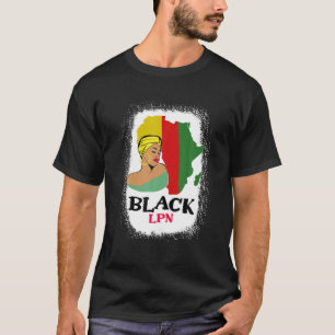 Camiseta Enfermera negra de LPN desordenada orgullo de un n