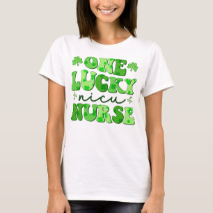 Camiseta Enfermera neonatal de NICU afortunada