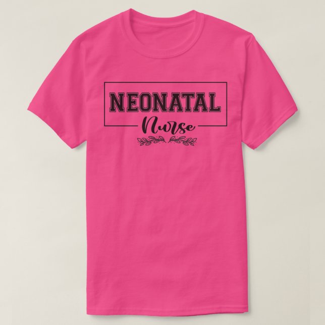 Camiseta Enfermera neonatal Long TShirt (Diseño del anverso)