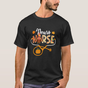 Camiseta Enfermera Neuro Pavo Estetoscopio Día de Acción de
