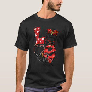 Camiseta Enfermera Nicu Cuadrillé Leopardo Amor Corazón Des