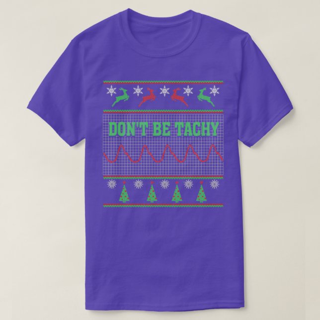Camiseta Enfermera No sea un navidad genial de taquigrafía  (Diseño del anverso)