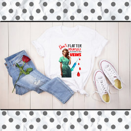 Camiseta Enfermera nostálgica linda no te engaña