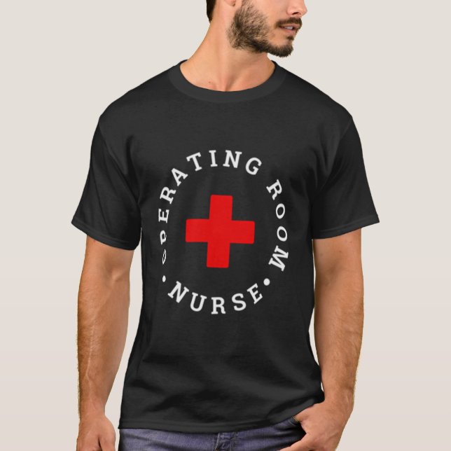 Camiseta Enfermera O Rn En El Área De Funcionamiento (Anverso)
