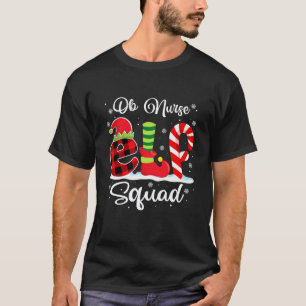 Camiseta Enfermera OB Elfa Squad Navidad RN Obstetricia Coi