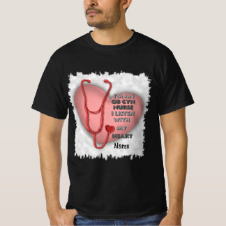 Camiseta Enfermera ObGyn del corazón rojo