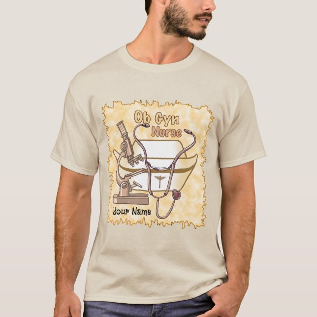 Camiseta Enfermera ObGyn muy interesante (Anverso)