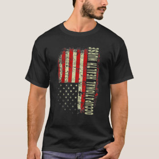 Camiseta Enfermera ocupacional 4 de julio bandera de EE. UU