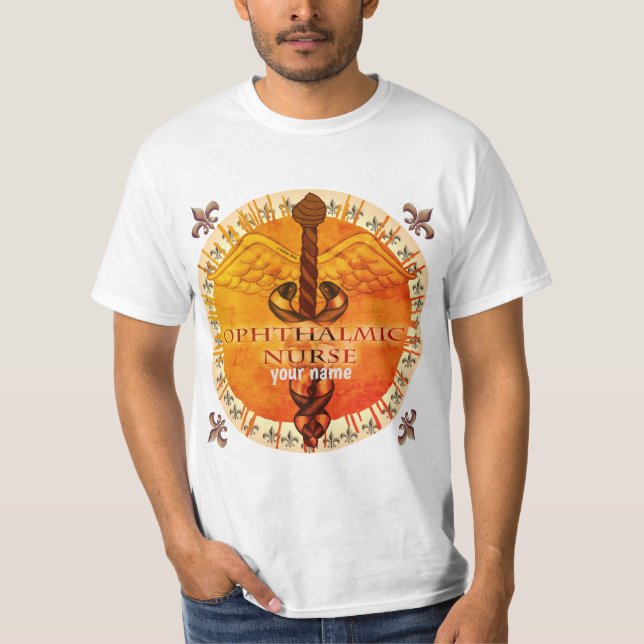 Camiseta Enfermera oftálmica Caduceus (Anverso)