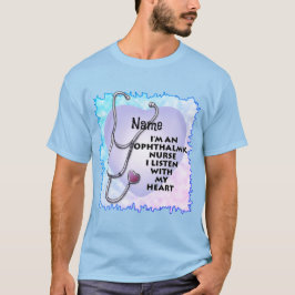 Camiseta Enfermera oftálmica Estetioscopio Enfermeras perso