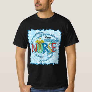 Camiseta Enfermera oftálmica Motto personalizado enfermeras