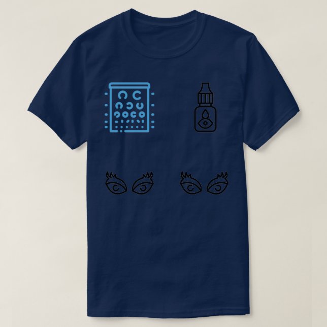 Camiseta Enfermera oftálmica Pegatina Enfermera oftálmica 3 (Diseño del anverso)
