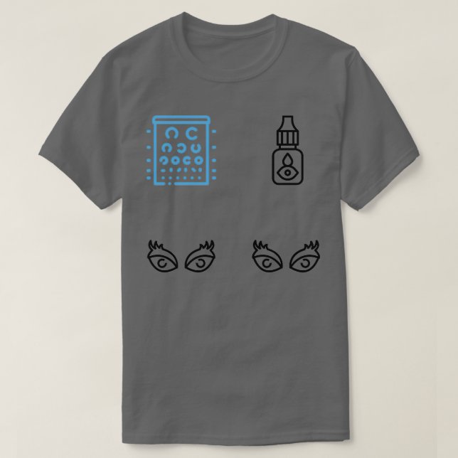 Camiseta Enfermera oftálmica Pegatina Enfermera oftálmico 1 (Diseño del anverso)