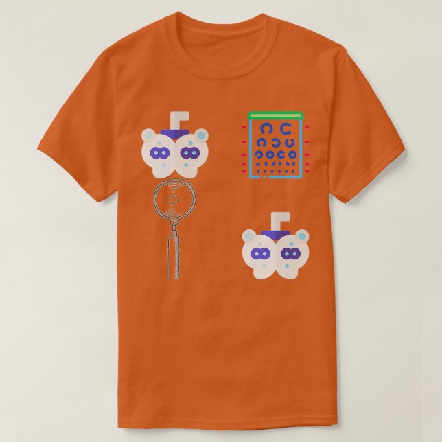 Camiseta Enfermera oftálmica Pegatina Enfermera oftálmico 2 (Diseño del anverso)
