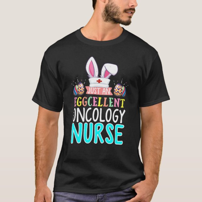 Camiseta Enfermera oncológica de lujo de pascua de parranda (Anverso)