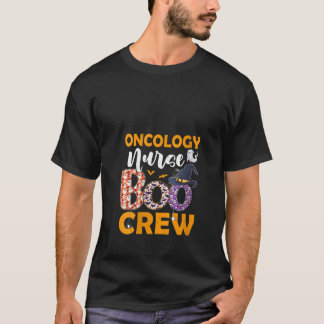 Camiseta Enfermera oncológica de mujeres Boo Crew Spooky Bo