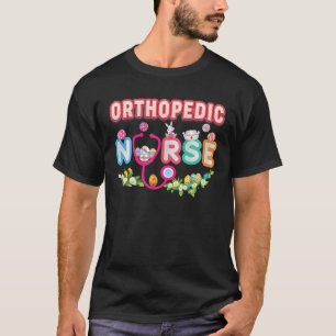 Camiseta Enfermera ortopédica Bunny Easter Eggt Hunt Enferm