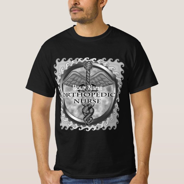 Camiseta Enfermera ortopédica caduceus (Anverso)
