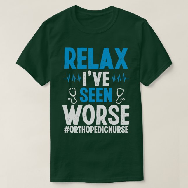 Camiseta Enfermera ortopédica La Enfermería ortopédica debe (Diseño del anverso)