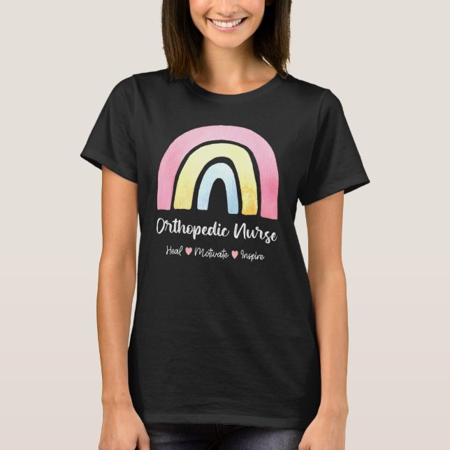 Camiseta Enfermera ortopédica motivación para curar inspira (Anverso)