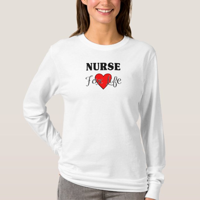 Camiseta Enfermera para la vida (Anverso)