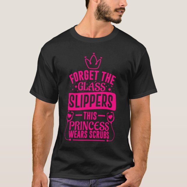 Camiseta Enfermera Para Mujeres Guay Esta Princesa Usa Scru (Anverso)