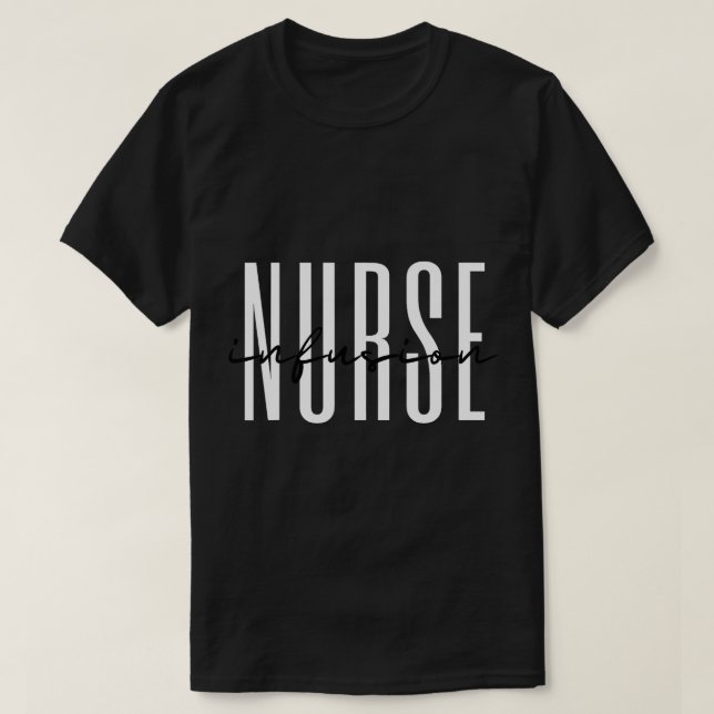Camiseta Enfermera para perfusión Terapia intravenosa oncol (Diseño del anverso)