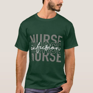 Camiseta Enfermera para perfusión Terapia intravenosa oncol