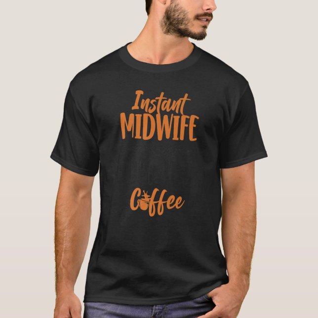 Camiseta Enfermera partera partera trabajadora de café part (Anverso)