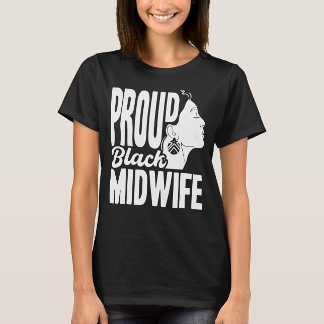 Camiseta Enfermera partera trabajadora orgullosa partera ne (Anverso)