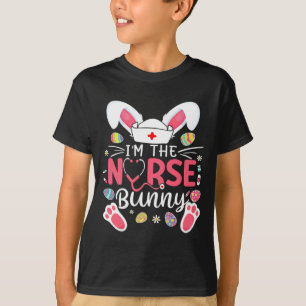 Camiseta Enfermera Pascua Orejas de Conejo Lactanc