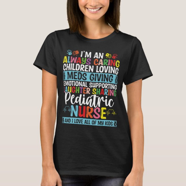 Camiseta Enfermera pediátrica Accesorios Enfermero pediátri (Anverso)