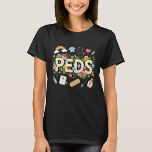 Camiseta Enfermera Pediátrica Cosas Retro Enfermera Pediatr